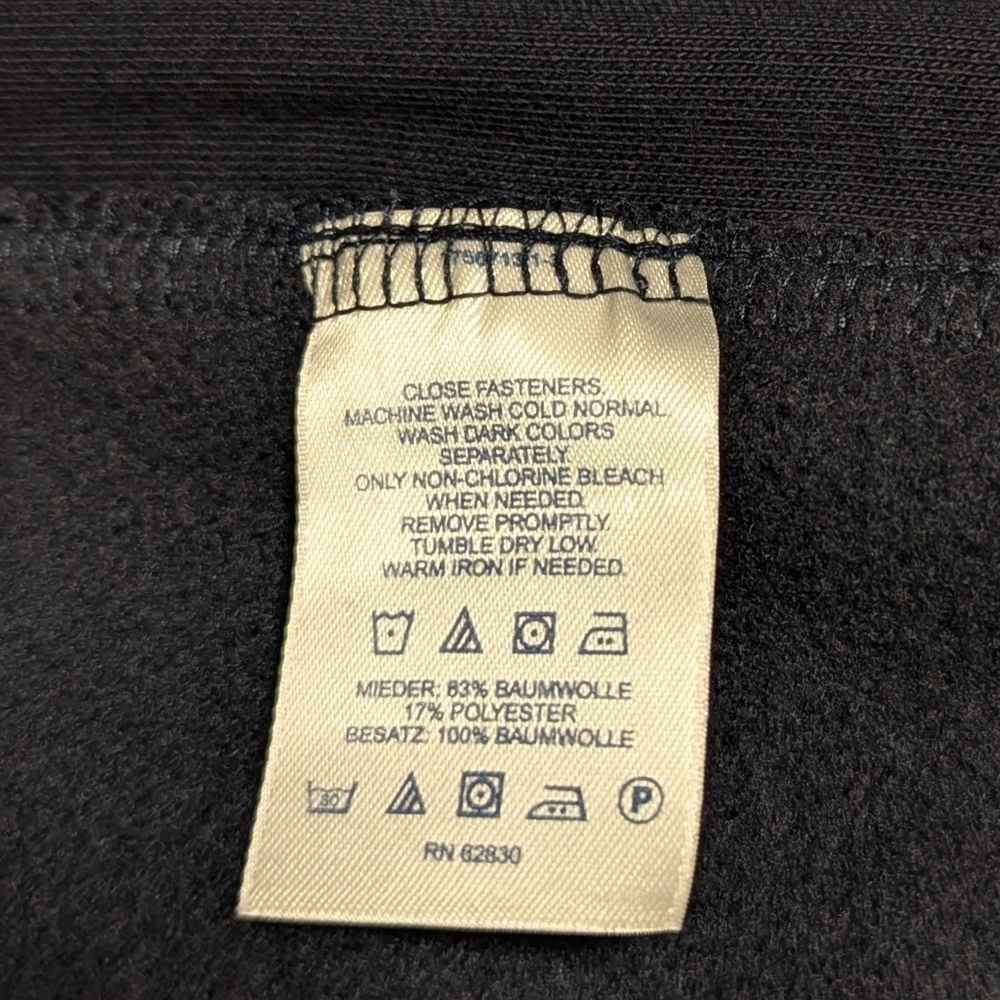 Lands' End Men's Charcoal Zip-Up Sweater - Picture 7 of 8